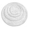 mDesign Round Microfiber Bathroom Spa Mat, Accent Rug, Machine Washable